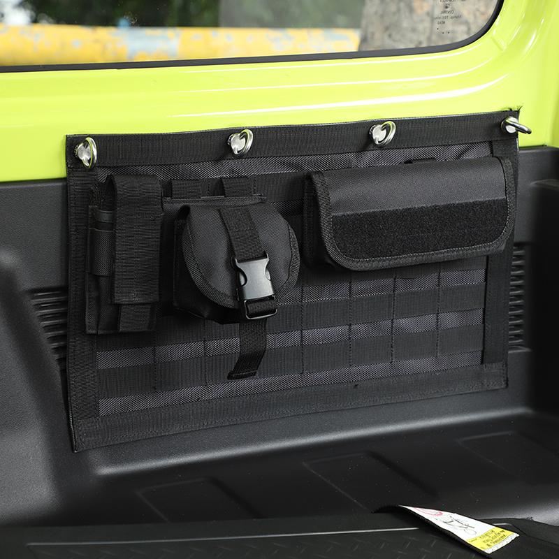 Подвесная сумка для хранения на задней двери автомобиля, органайзер, держатель для сумки, подходит для Suzuki Jimny 2012-2017, 2019 Up