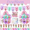 Очаровательный набор для украшения дня рождения Cry Babies Magic Tears с красочными баннерами и воздушными шарами