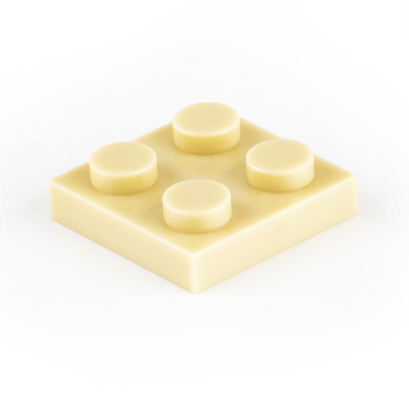 Нетоксичные 80 шт./лот Строительные блоки Moc Пластины Тонкие Фигурки Кирпичики 2x2 Точки Образовательные Творческие Размер Совместим с 3022 Классическая Детская Игрушка