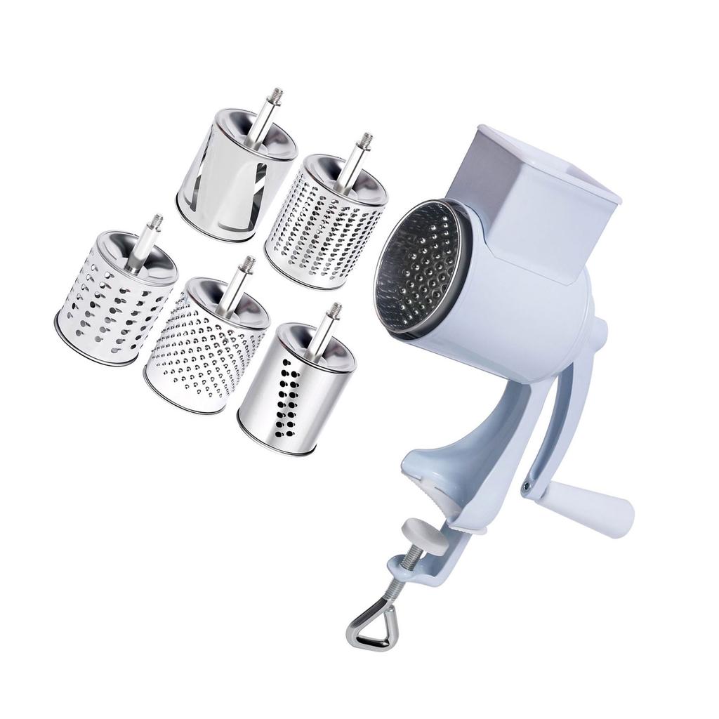Nut Mill with Drum Multifunctional Grinding Tool Practical Nut Grinder Handy Food GradChopper Hand-Crank Shredder