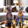 Colorful Doberman Ornaments Living Room Home Decoration Resin Crafts Housewarming Gift Trend