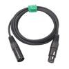 HangTon XLR Male Power Extension Cable to XLR Female 2m for Camera Monitor Recorder Mixer 4-Pin 4-Pin