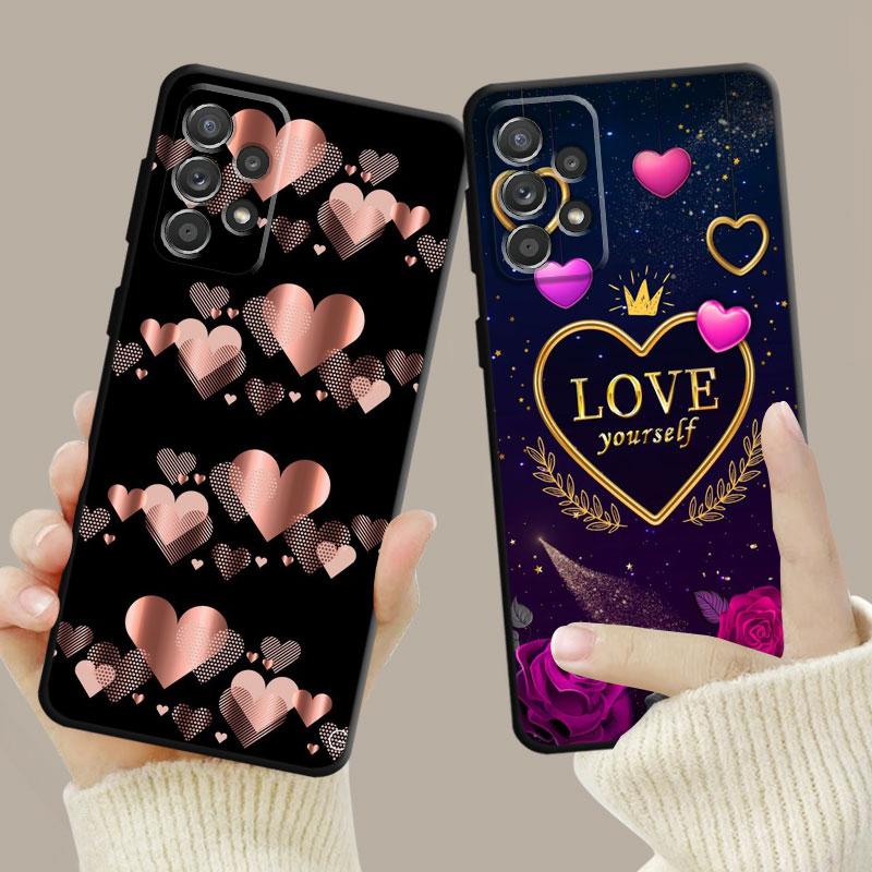 Girl Women Butterfly Crown Love Case For Samsung Galaxy A14 A73 A53 A71 A51 A31 A33 A22 A12 A21s A13 A32 A52s A72 A52 A23