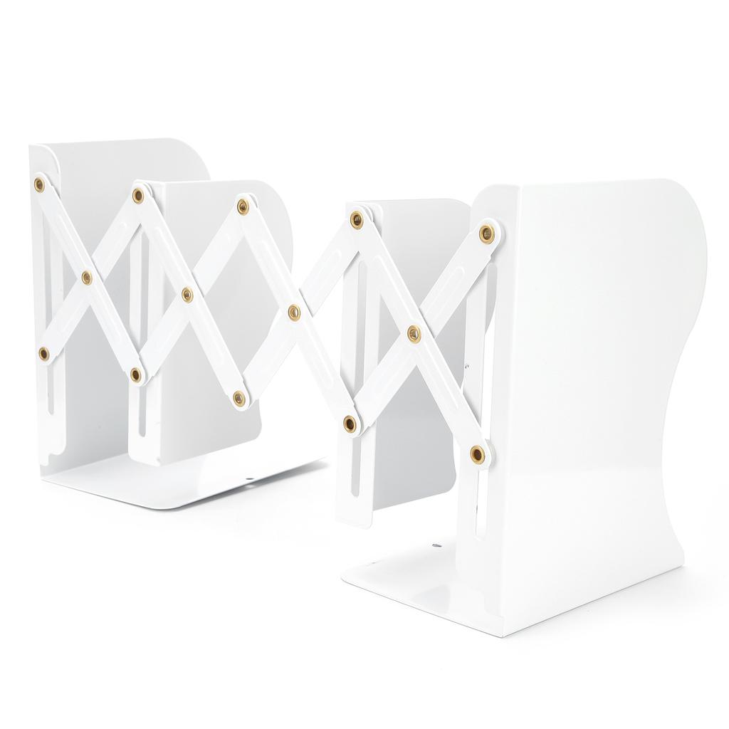Students Adjustable Bookends Expandable Desktop Book Organizer Holder for Home Office