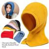Windproof Scarf Cap Thick Neck Warmer Winter Snood Hat  Men Women