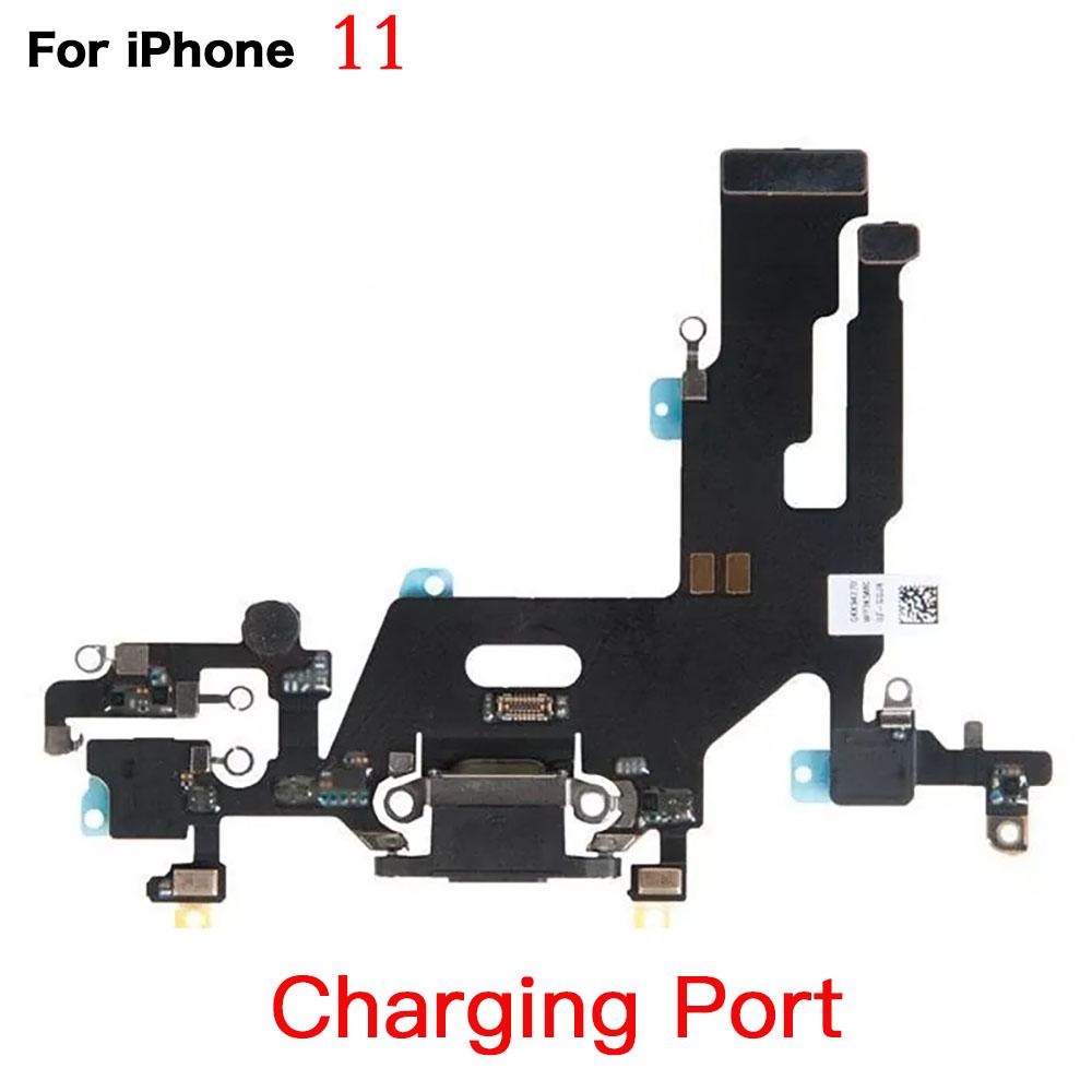 Замена внутренних частей для iPhone 11 Передняя камера Динамик уха Шлейф питания и громкости Полный набор винтов Тактильный движок .....