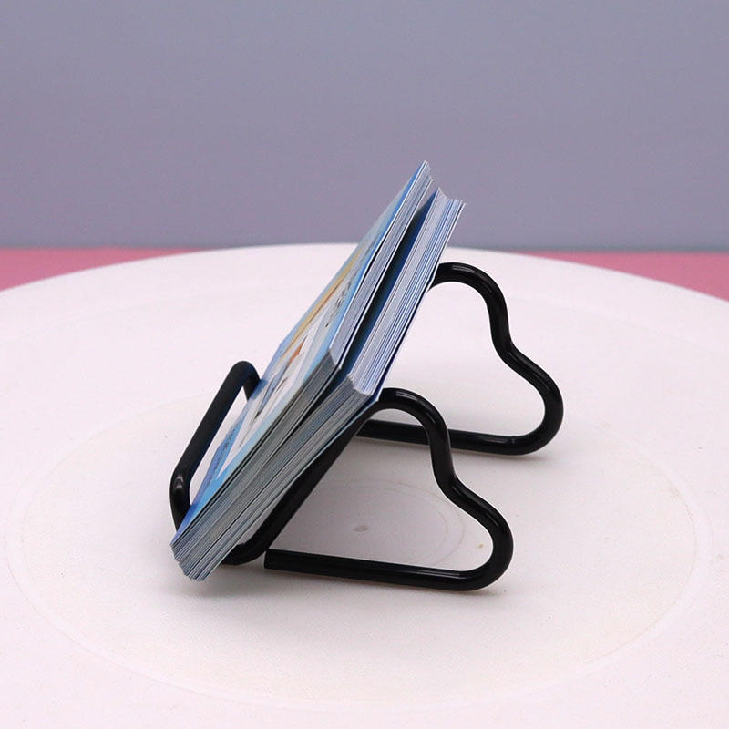 Металлическая подставка для телефона с уникальной формой, держатель для визиток, двойная функция, настольный органайзер, декоративный аксессуар для офисного или домашнего стола