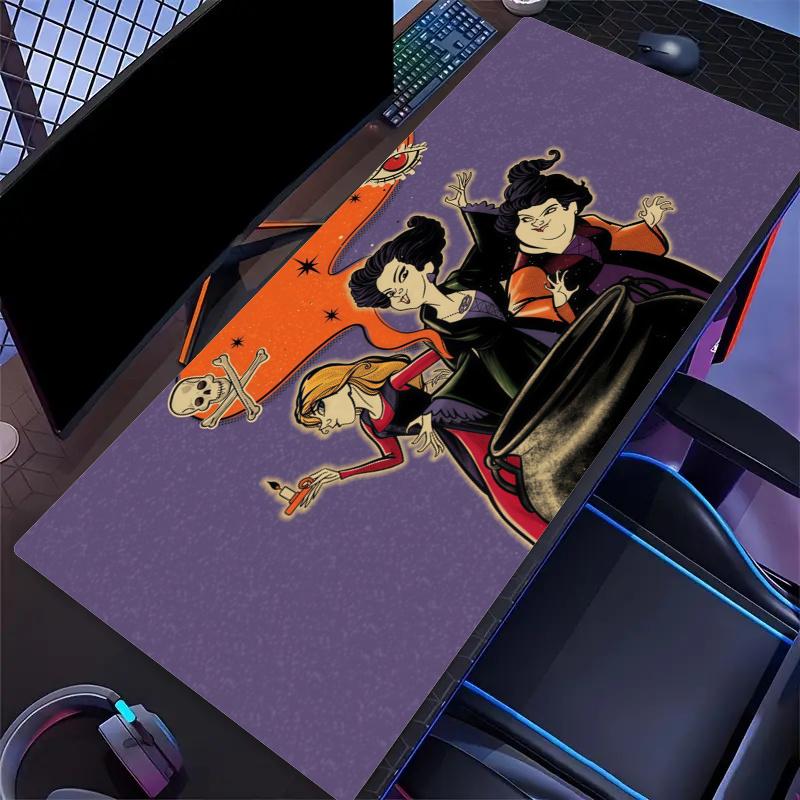 Hocus Pocus Mouse Pad, Large Gaming Desk Mat, Non-slip XXL Mousepad for Laptop & Tablet, Mini PC Playmat with Stitched Edges