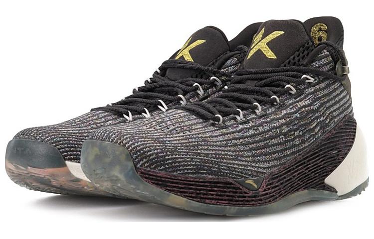 Men's Sneakers Anta KT4 Pro KT Playoff Cushioning Support Mid top Performance Basketball Shoes Men's Black