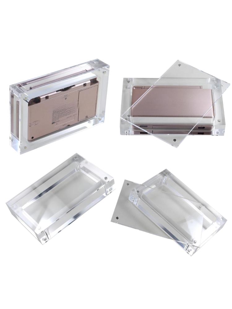 Gaming Device High Transparency Acrylic Magnetic Lid Closure Showcase Cover Storage Box Display For Game Console