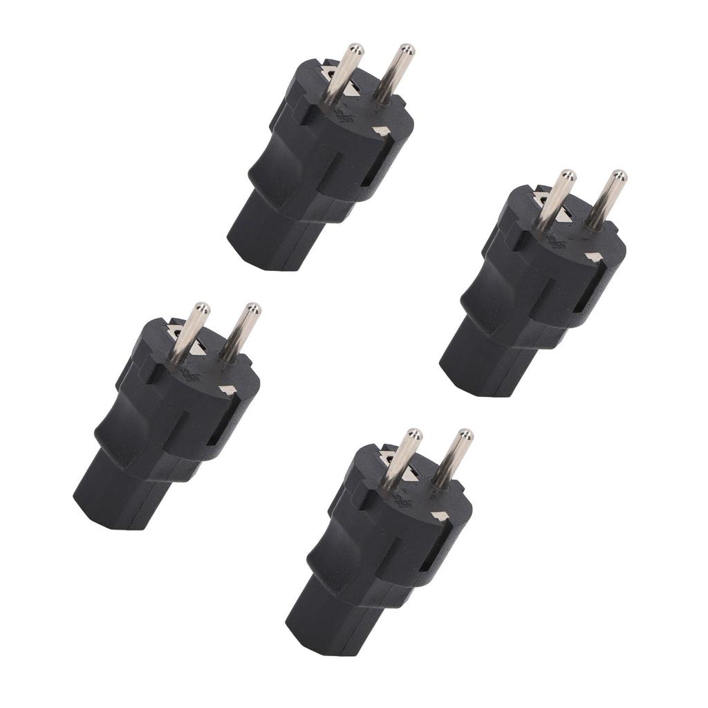 4PCS  2 Slot Plug To IEC320 C13 Power Adapter Professional  To C13 Power Plug Adapter for Laptop