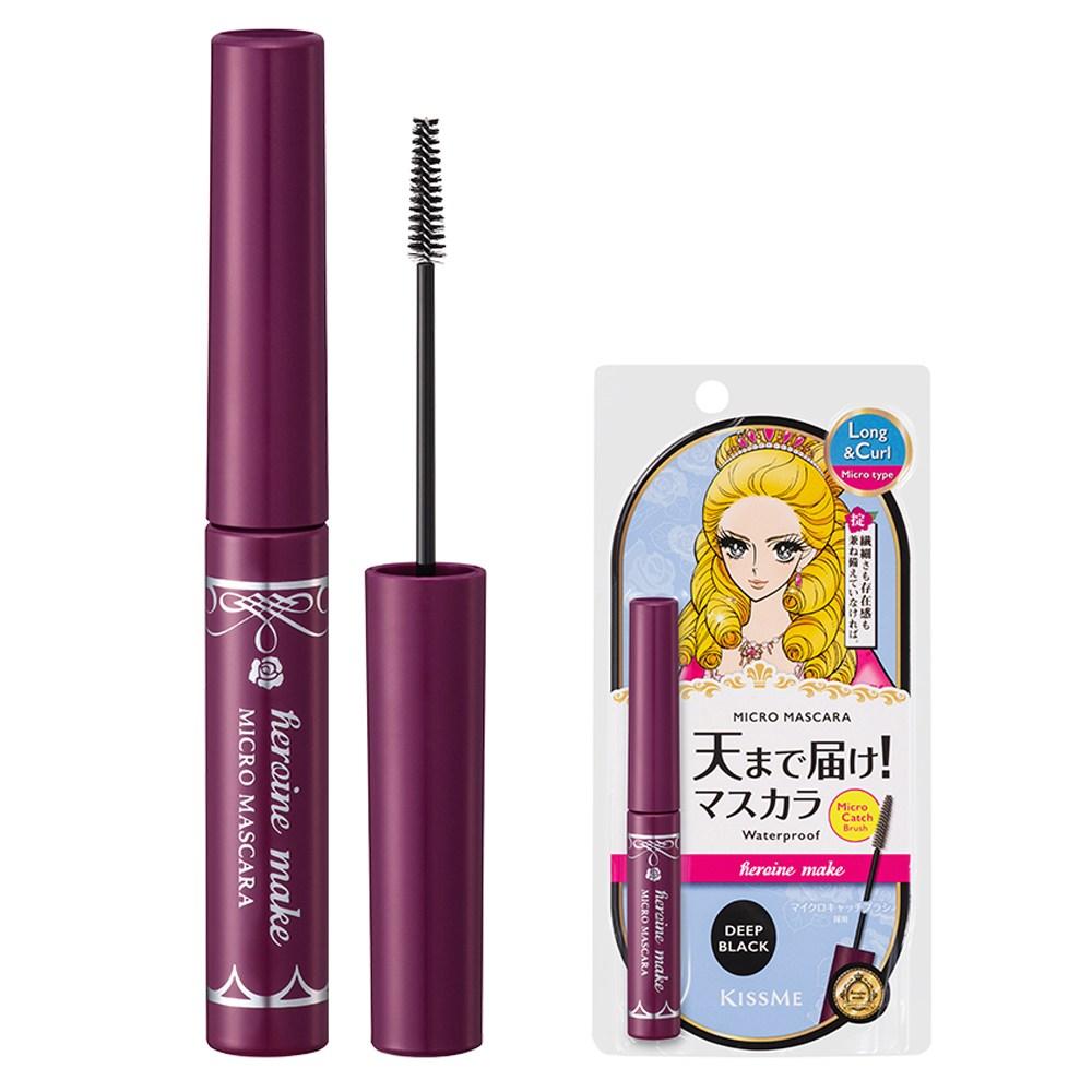 Kiss Me Тушь для ресниц Heroine Make Micro Mascara EX, ГЛУБОКИЙ ЧЕРНЫЙ, 1 шт.