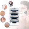 4Pcs 3 Layers Men Face Shaving Razors Blades Male Manual For Standard Beard Shaver Trimmer Blades