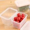 Double Layer Vegetables Sealed Keeper Fresh Storage Box Refrigerator Fruit Drain Crisper Kitchen Strainers Container Storage Box