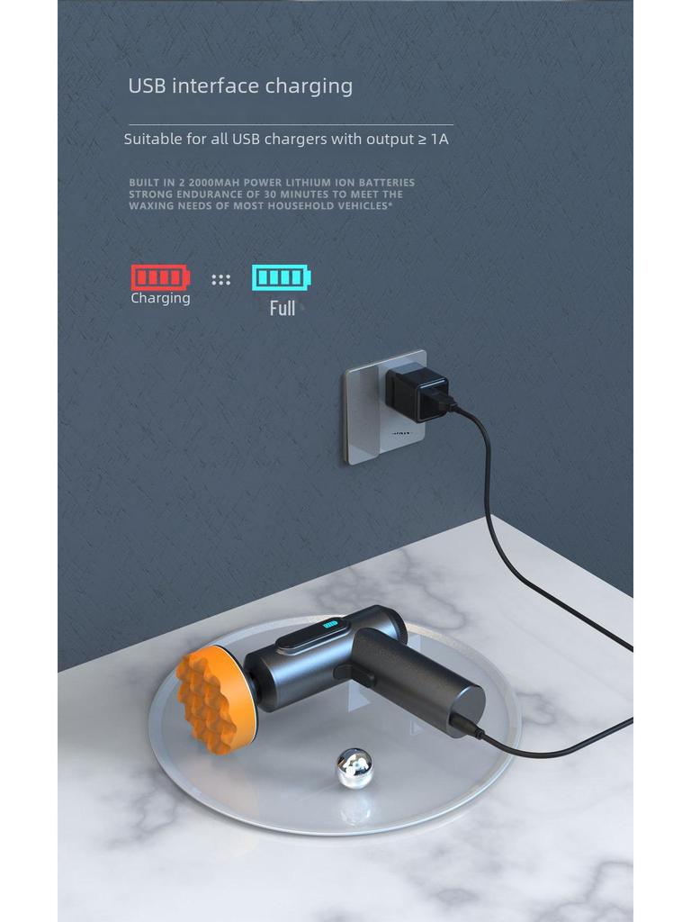 Цифровой дисплей беспроводной полировки и нанесения воска на автомобиль инструмент для домашнего использования