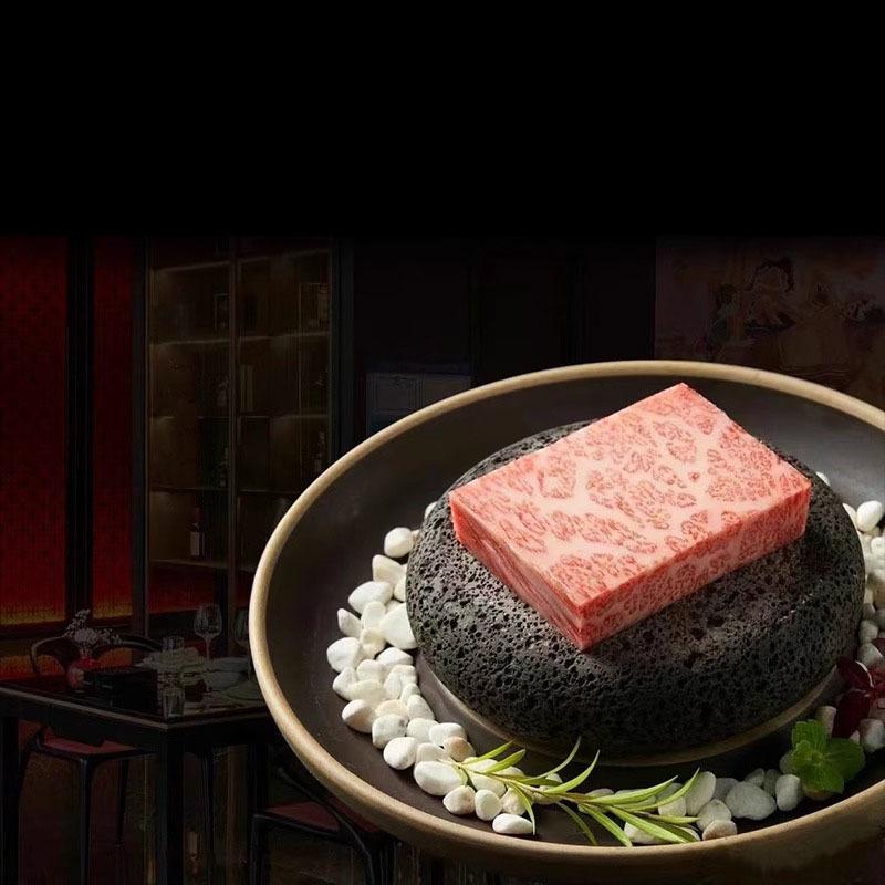 Креативная керамическая обеденная тарелка, вулканический камень, нагревательная посуда, суши-тарелка, ресторан, молекулярная кухня, специальная посуда