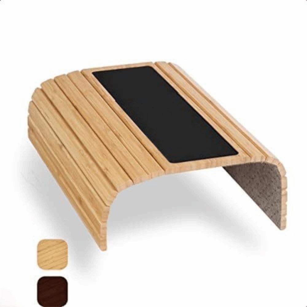 Solid Wood Couch Armrest Tray Table Rectangular Cake Fruit Plate Sofa Armrest