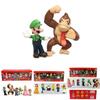 Six Piece Super Mario Bros Action Figure Toys Set Featuring Luigi Yoshi And Mushroom Collectibles For Kids
