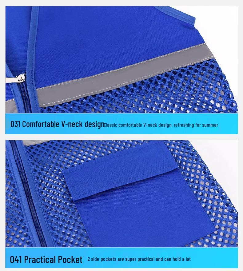 Custom Logo Reflective Mesh Vest for Kids' Outdoor Activities