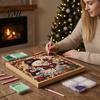 DIY Decorative Wall Ornaments Christmas Faux Pearl Art Kit, Rhinestone Painting 8" x 8", Cartoon Projects Snowman Animal Diamond Craft Kit for Adults,