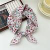 Cotton And Linen Small Square Scarf Silk Scarf Women'S Spring And Autumn New Style Artistic And Versatile Fashionable Temperament Headband Scarf