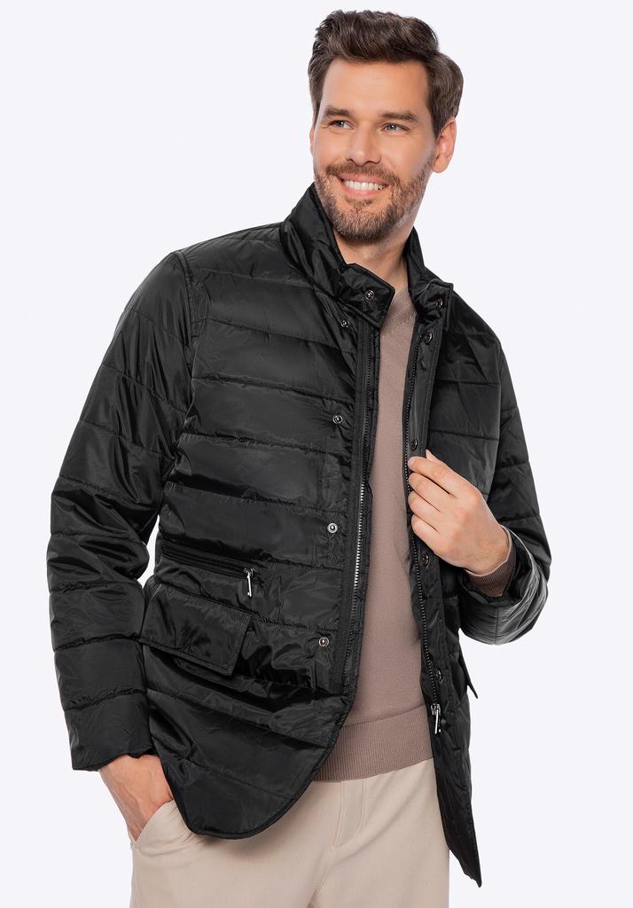 Wittchen Men's Black Nylon Quilted Jacket