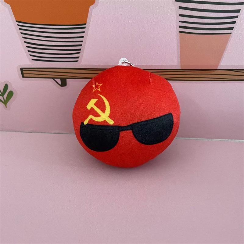 16Cm Polandball Plush Toy Australia Italy Korea Countryball Stuffed Doll Home Decoration