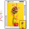 Популярные 5D Diy вышивка крестиком цветы тюльпаны живопись полная дрель набор для вышивки крестиком настенная наклейка домашний декор