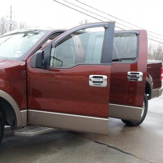 Chrome 4 Door Handle Covers Trim With Key Pad For 2004-2014 Ford F150 FX2 FX4