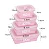 Silicone Food Storage Containers with Lids Collapsible Silicone Lunch Box Bento Boxes Meal Prep Container for Kitchen BPA Free
