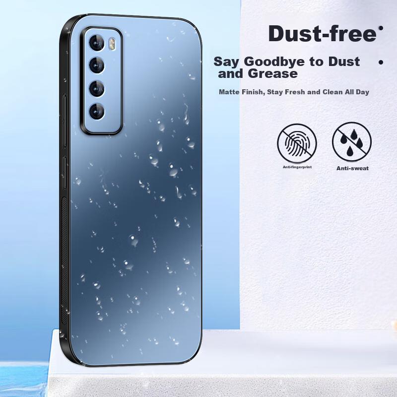 Huawei Nova 7 Phone Case, Huawei Nova 7 Protective Cover, AG Frosted Lens Full Protection, Real Machine Feel, Shockproof,n, Graphite Black