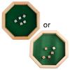Восьмиугольный лоток для костей Портативный деревянный лоток для бросания костей С фетровой подкладкой для игры в DND D&D