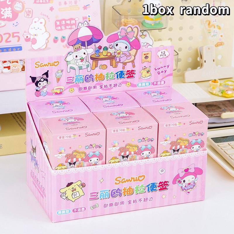 70 листов Labubu Capybara выдвижной рулон липкой записки Креативная простота липкой записки DIY Декоративная почтовая записка липкая записка