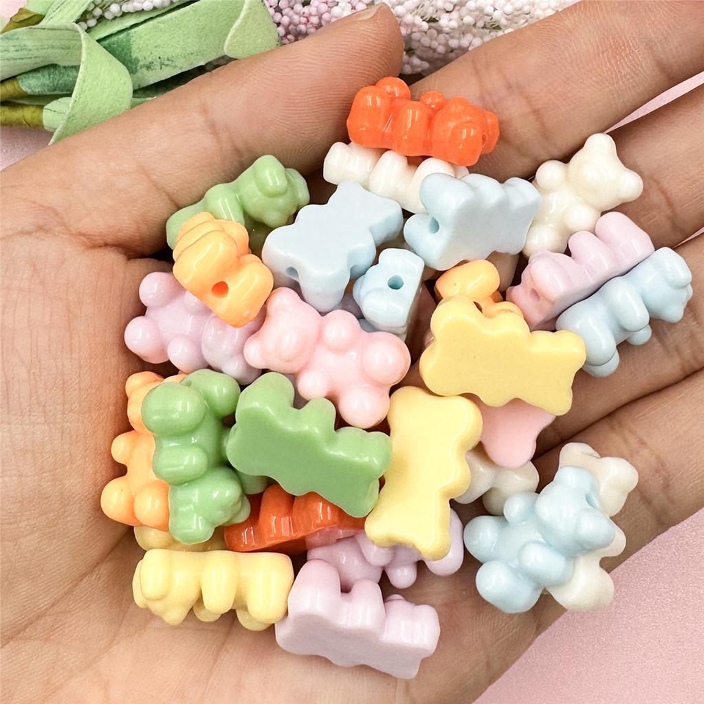 25 шт. материалы однотонный браслет медведь цепочка для мобильного телефона 11*18 мм DIY свободные бусины серьги ювелирные аксессуары модное изготовление