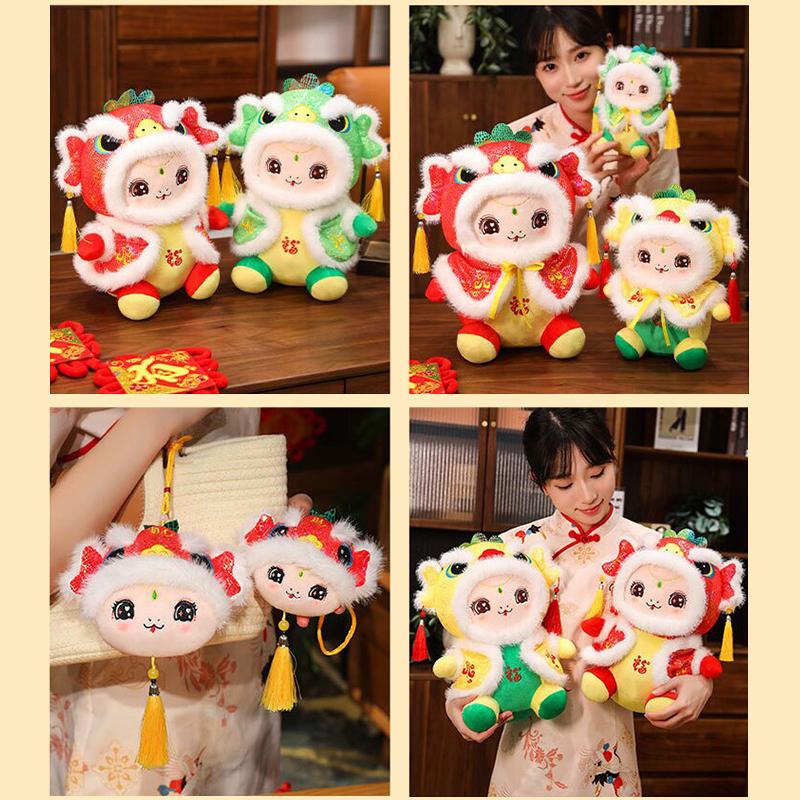 1 шт. плюшевые игрушки змея каваи год зодиака талисман змея милая плюшевая кукла-животное чучело домашнее украшение