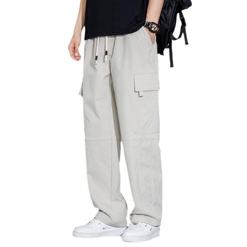 Мужской комбинезон весна и осень новый молодежный свободный повседневный спортивные штаны мужские однотонные брюки