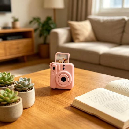 Мини-камера Форма Фотодержатель Шарм 3D Печать Мини Рамка для Фото Ключница для Рюкзаков Сумок Кошельков