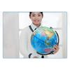 Vibrant Blue Pvc Globe 14.16cm High Definition Earth Model For Classroom Learning In English And Chinese