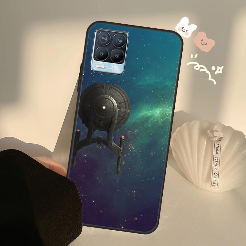 Художественный чехол Космический корабль для Realme GT7 Pro GT6 C65 C67 C61 C53 C55 C51 C25 C63 C71 C75 11 12 13 14 15 Pro Plus