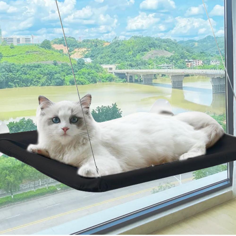Cat Window Perch Suction Cup Cat Hammock Foldable Window Sill Cat Bed For Cats All Season Pet Sleeping Bed