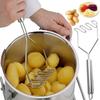 Stainless Steel Kitchen Gadget Potato Masher Press Cooking Tool Mashed Potatoes Wavy Pressure Ricer Kitchen Accessories