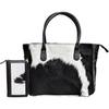 Women's Western Classic Cowhide Tote Bag Shoulder Handbag with Freebie Clutch Shoulder Hand Bag Classical Tote