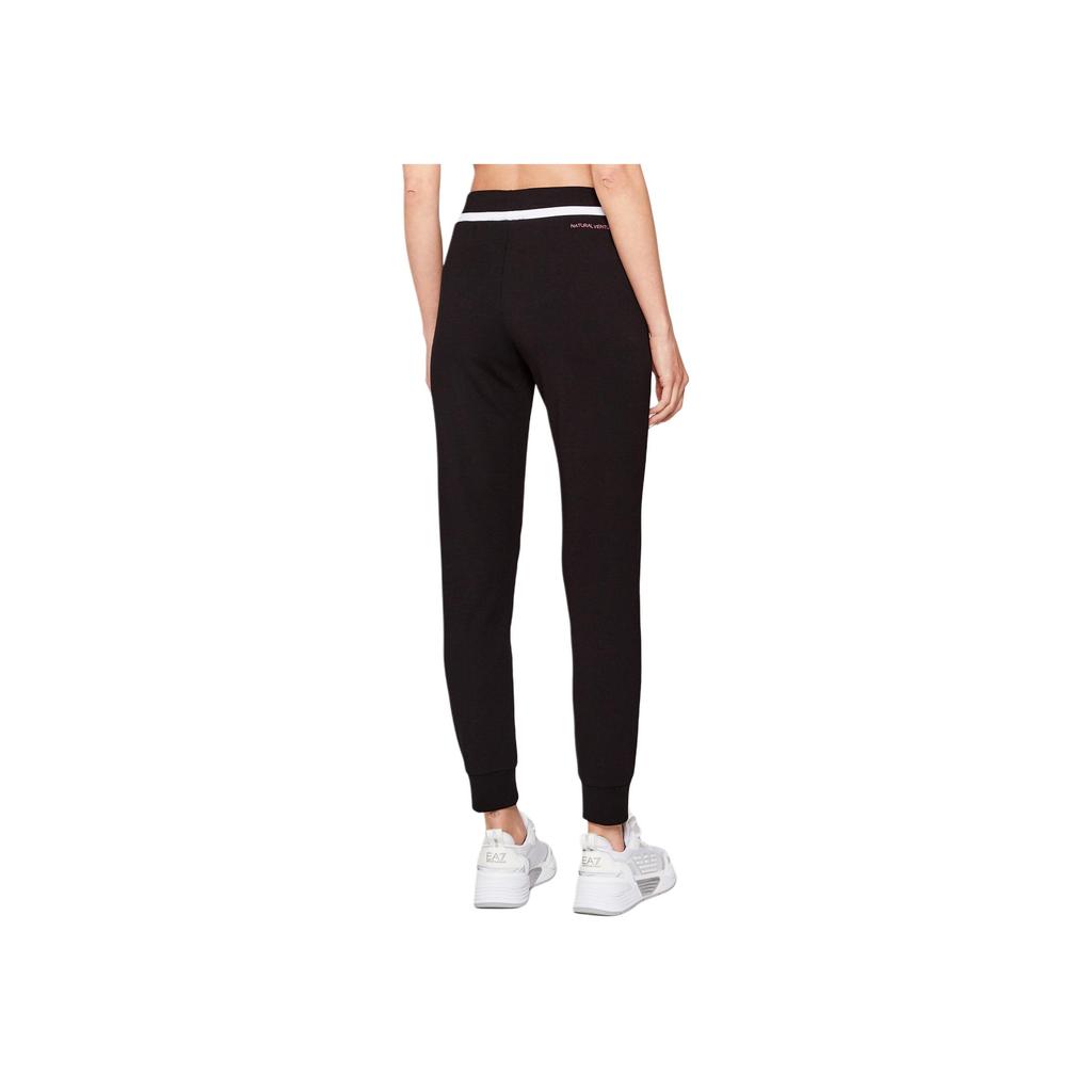 Emporio Armani FW22 Серия EA7 Принт с логотипом Повседневные спортивные брюки Женские брюки Черный 3LTP55-TJCZZ-1200