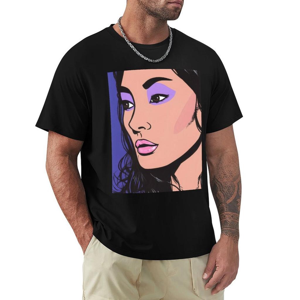 Asian Model Comic Girl TShirt Outdoor Working TShirt