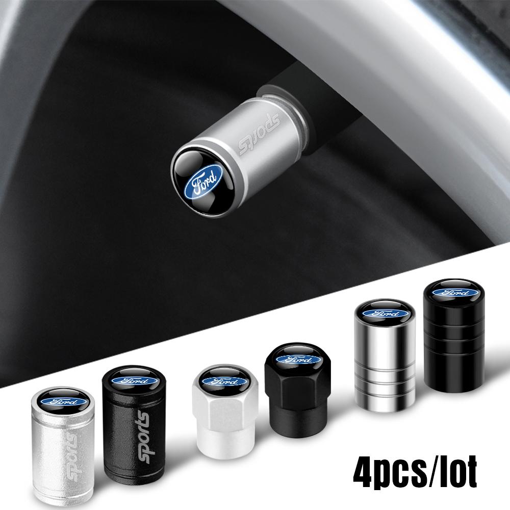4Pcs Car Styling Wheel Tire Valve Caps Dustproof Cover Accessory For Ford Mustang Foose Explorer Mondeo Shelby Fiesta Focus ST