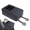 Armrest box booster pad Auto Interior Rear Seat Armrest Console Box with Cup Holders Backseat Center Console with Double Pockets
