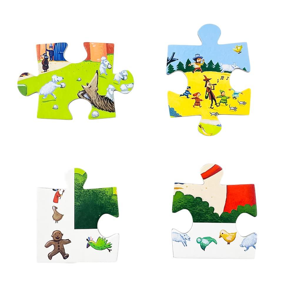 DJECO Observation Puzzle Tales 54PCS Jigsaw Puzzle Picture Search 54 Pieces Puzzle for Children Fairy Tale Hidden Object Educational Toy Girls