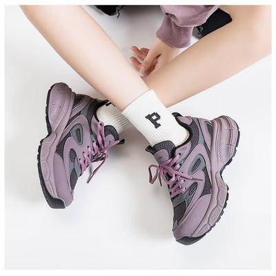 Ретро для женщин Весной Осенью Модные Универсальные Повседневные Дышащие Кроссовки Женская Обувь Обувь на Платформе