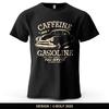 Мужская футболка с принтом "Кофеин и Автомобили" 100% Хлопок Оверсайз Винтажные Классические Графические Футболки для Женщин Топы Футболки Повседневная Уличная Одежда