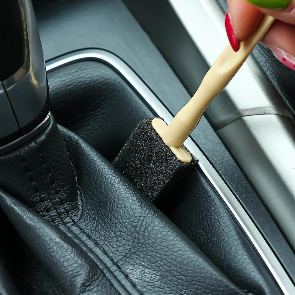 Car Air Outlet Useful Things for Kitchen Sponge Cleaning Brush Bathroom Supplies Interior Detail Cloth Goods Auto Accessories